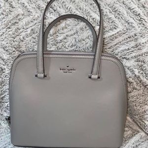 Gray Kate Spade cross body purse